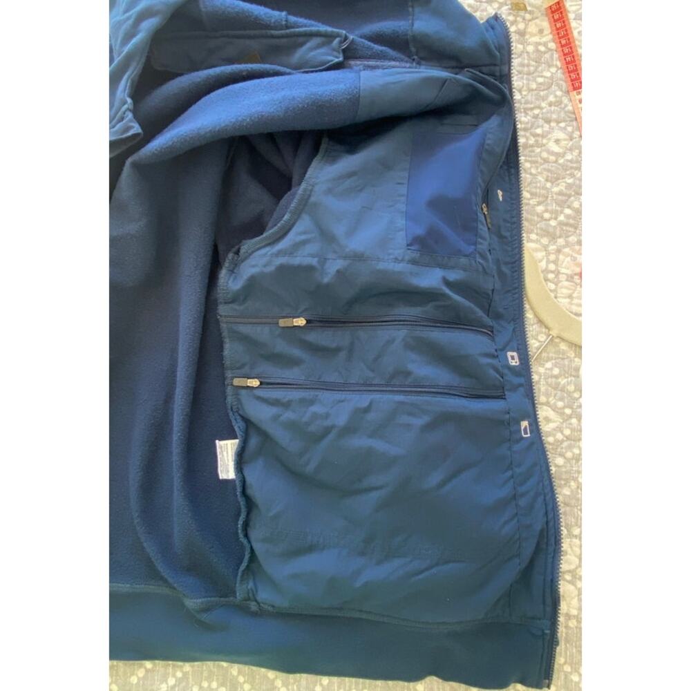 SCOTTeVEST Men's Hoodie 21 Pocket Full Zip Blue Size Large - Picture 6 of 10